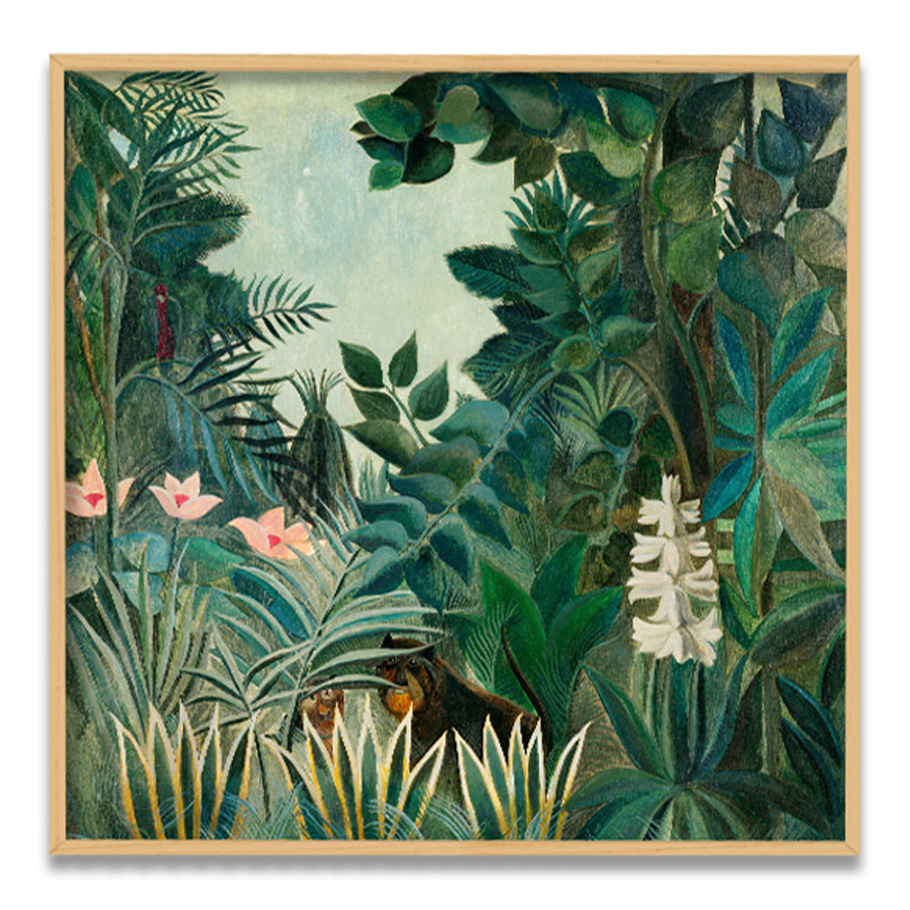 The Equatorial Jungle (1909) by Henri - Famous Painting Canvas Print