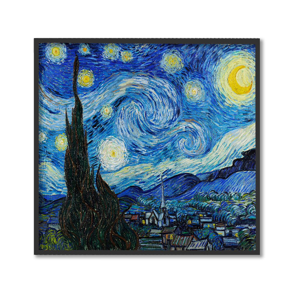 The Starry Night by Vincent - Famous Painting Canvas Print
