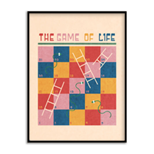 The Game of Life — Retro Board Pop Art Print | Canvas Wall Painting