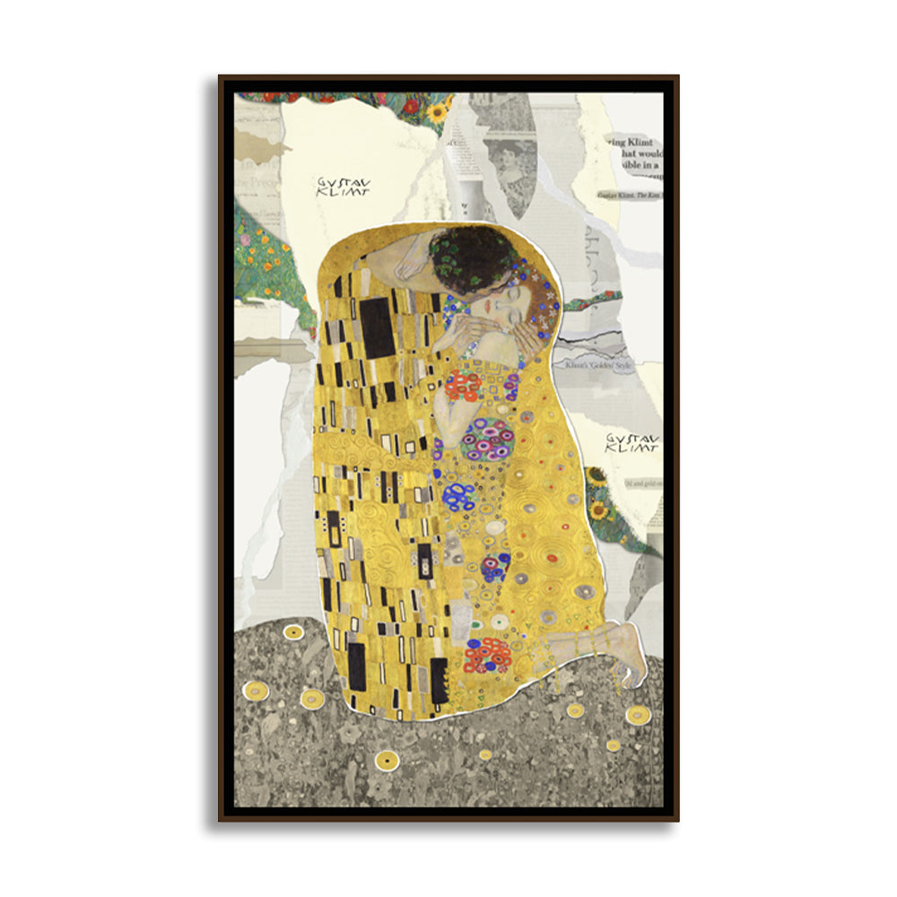 The Kiss Famous Painting Artwork Canvas Print
