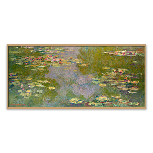 The Masterpiece 'Water Lilies' by Claude Monet Famous Painting Artwork Canvas Print