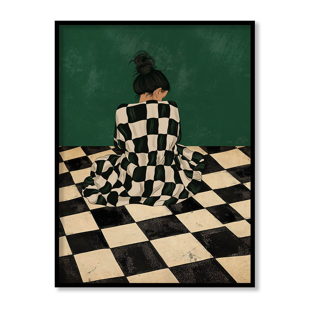 The Quiet Corner Abstract Canvas Art Print for Wall