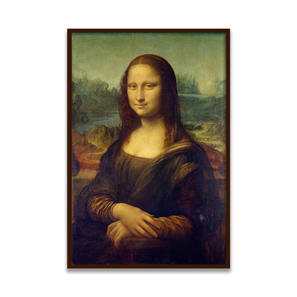 The World Famous Mona Lisa by Leonardo Da Vinci Famous Painting Artwork Canvas Print