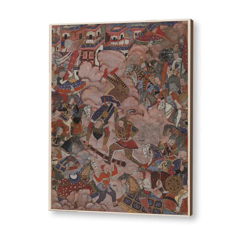 Battle of Mazandaran Masterpiece Famous Painting Artwork Canvas Print for Wall