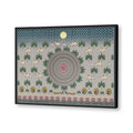 Contemporary Pichwai with Krishna Basuri Traditional Artwork Canvas Print for Wall