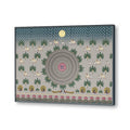 Contemporary Pichwai with Krishna Basuri Traditional Artwork Canvas Print for Wall