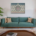 Contemporary Pichwai with Krishna Basuri Traditional Artwork Canvas Print for Wall