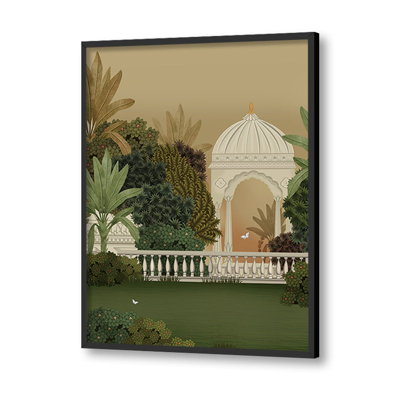 Bagicha - Set Of 3 Traditional Wall Artwork | Nature Canvas Painting for Wall | Wall Decor | Wall Painting