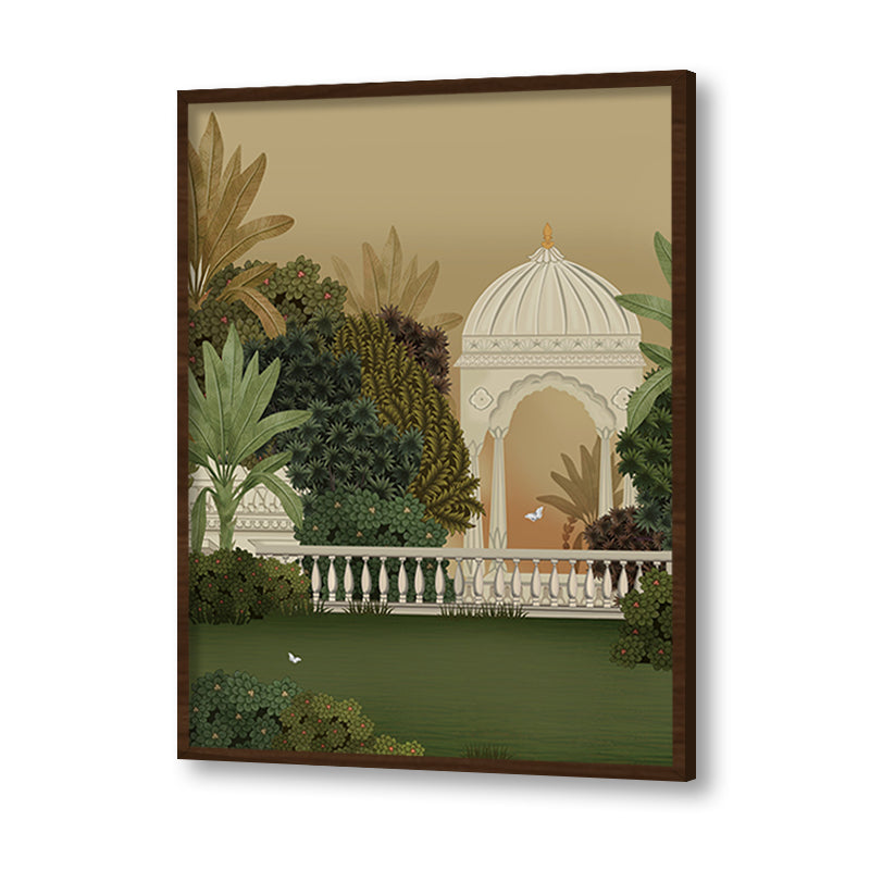 Bagicha - Set Of 3 Traditional Wall Artwork | Nature Canvas Painting for Wall | Wall Decor | Wall Painting