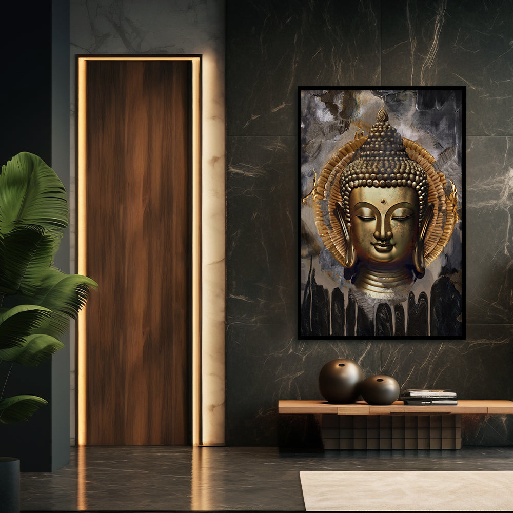 Buddha 2 Traditional Artwork Canvas Print for Wall