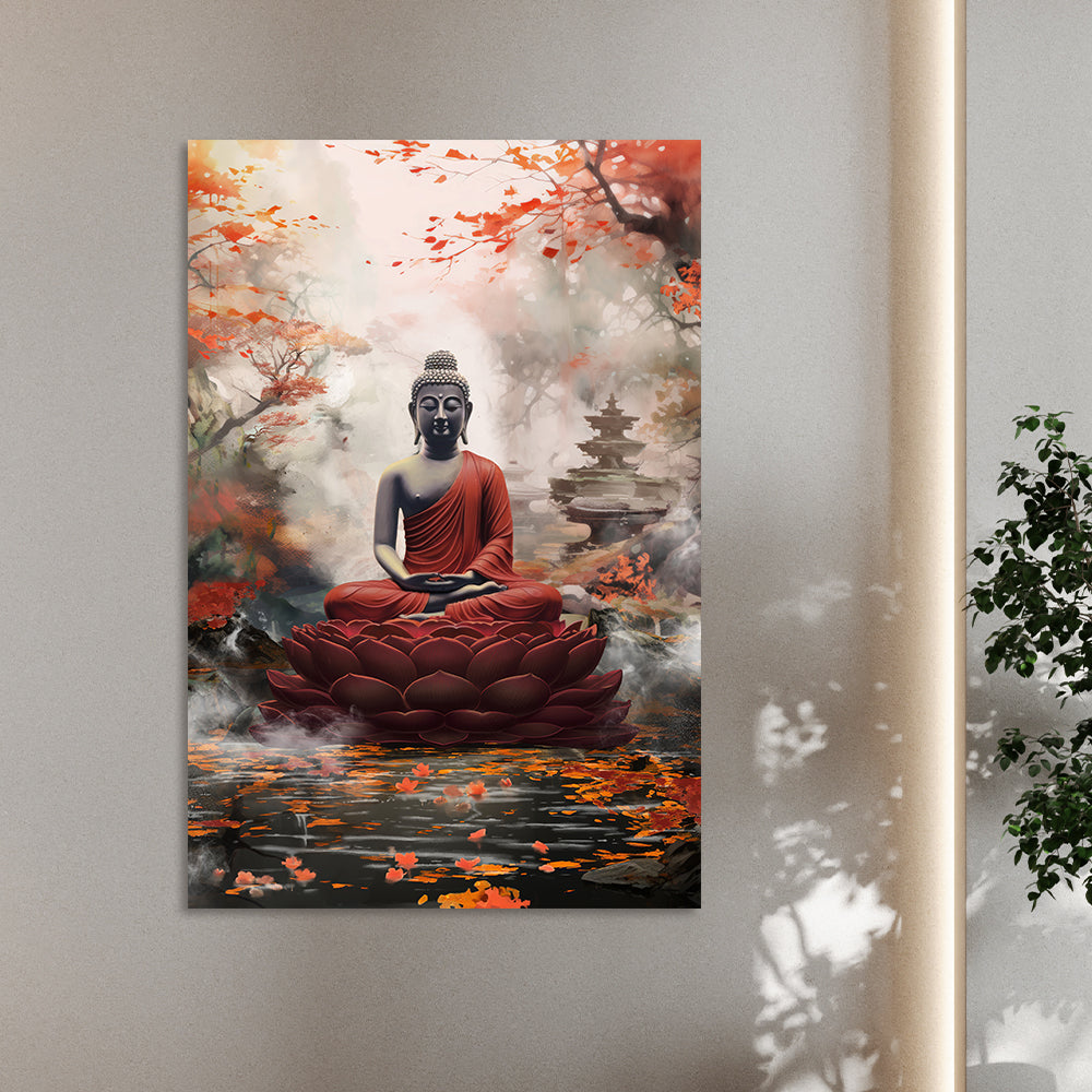 Buddha 3 Traditional Artwork Canvas Print for Wall