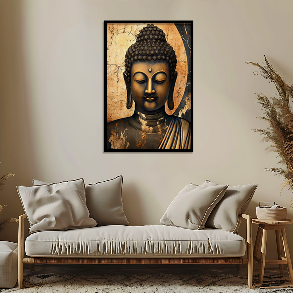 Buddha 4 Traditional Artwork Canvas Print for Wall