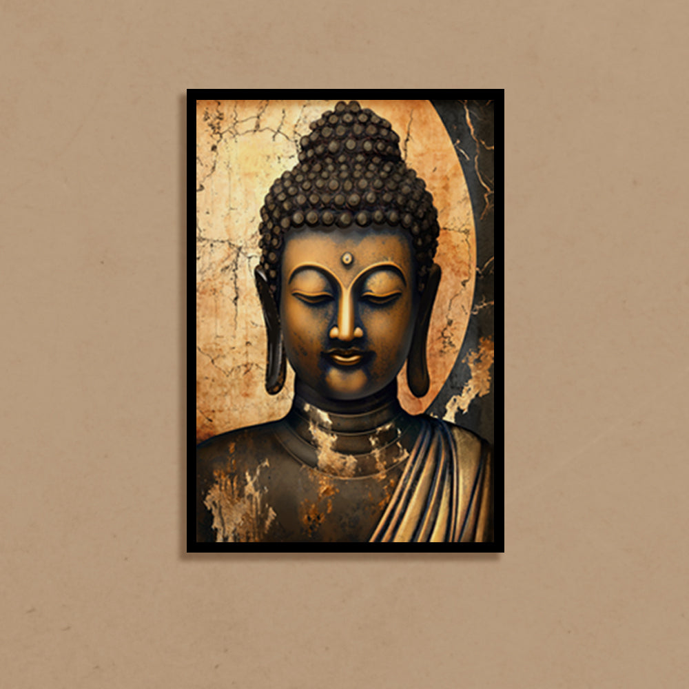 Buddha 4 Traditional Artwork Canvas Print for Wall