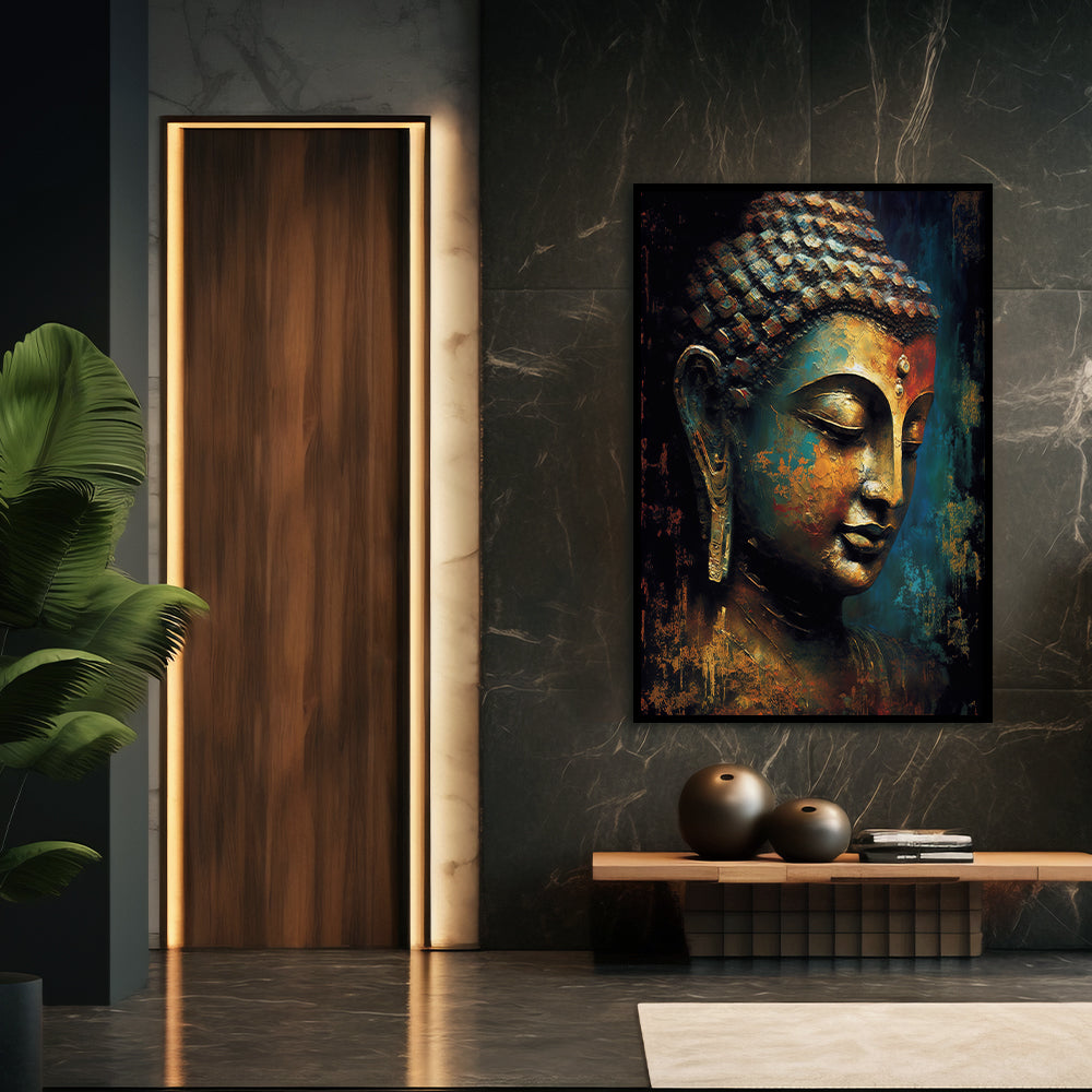 Buddha 6 Traditional Artwork Canvas Print for Wall