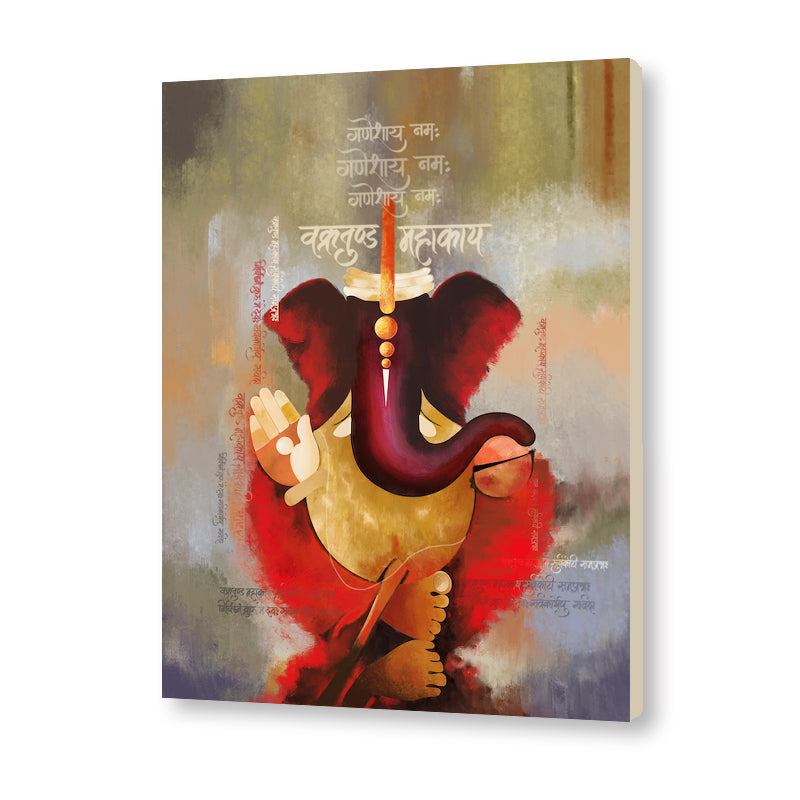 Ganesha 3 Traditional Artwork Canvas Print