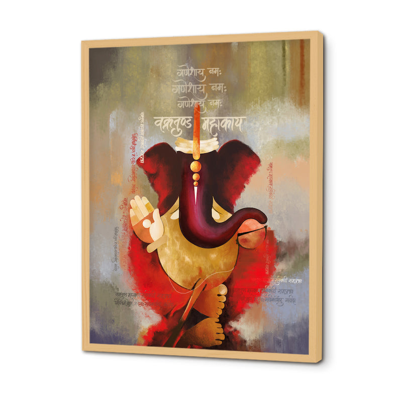 Ganesha 3 Traditional Artwork Canvas Print