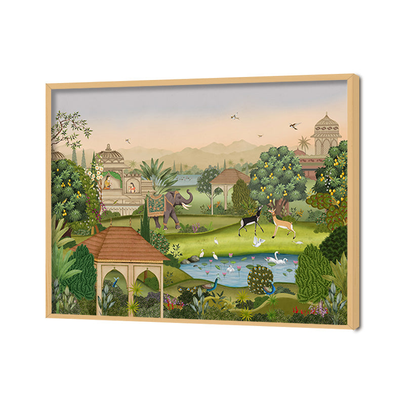 Madhuban Traditional Artwork Canvas Wall Print