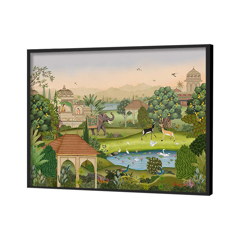 Madhuban Traditional Artwork Canvas Wall Print