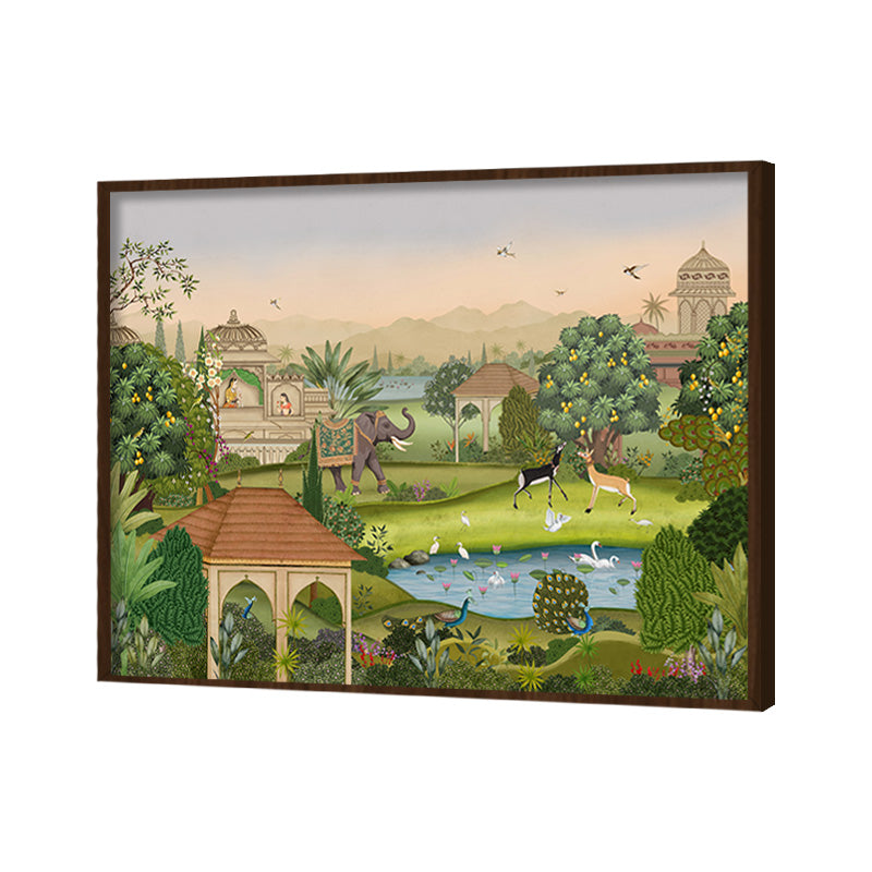 Madhuban Traditional Artwork Canvas Wall Print