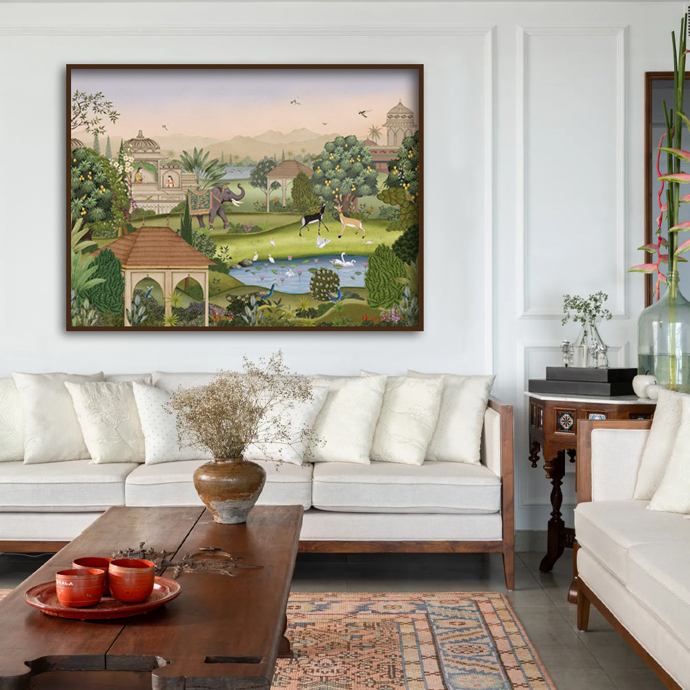 Madhuban Traditional Artwork Canvas Wall Print