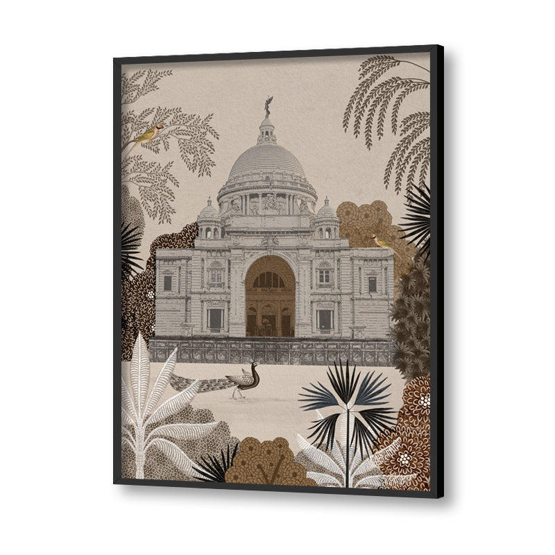 Nostalgic Grandeur Traditional Artwork Canvas Print for Wall