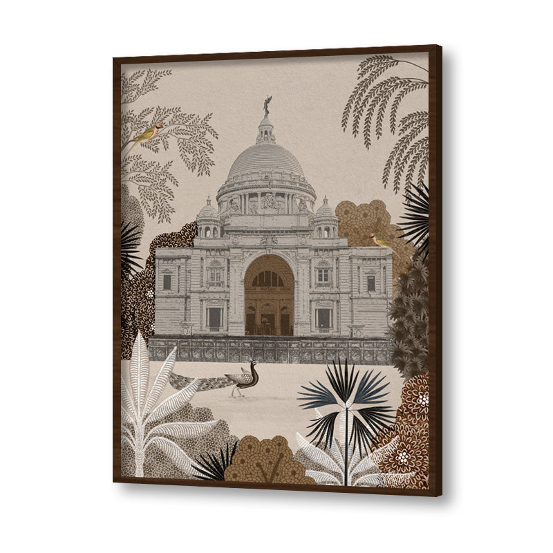Nostalgic Grandeur Traditional Artwork Canvas Print for Wall