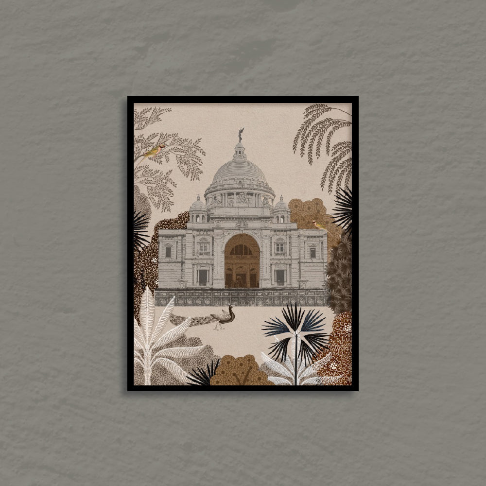 Nostalgic Grandeur Traditional Artwork Canvas Print for Wall