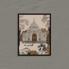 Nostalgic Grandeur Traditional Artwork Canvas Print for Wall