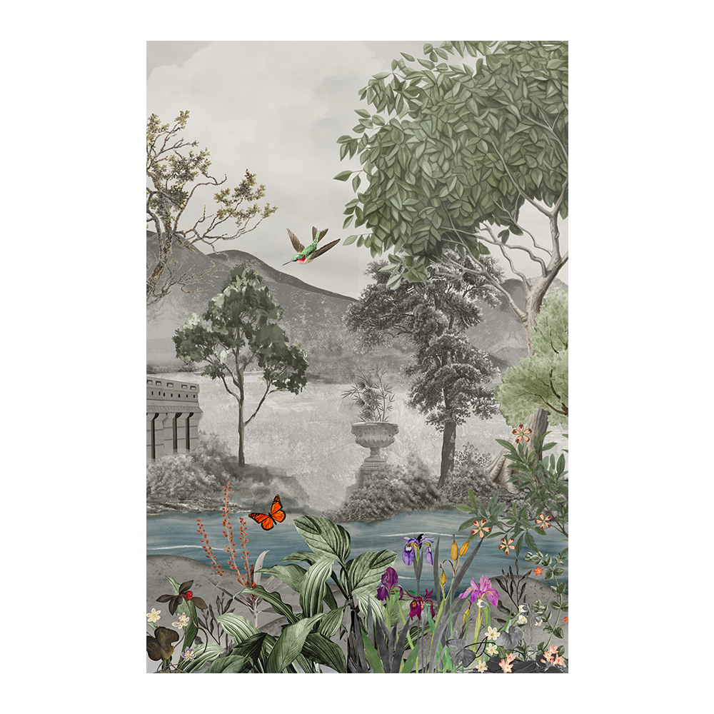 Royal Bagh set of 3 Traditional Artwork Canvas Print for Wall