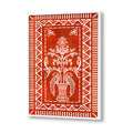 Indian Art Patterns Traditional Artwork Canvas Print for Wall