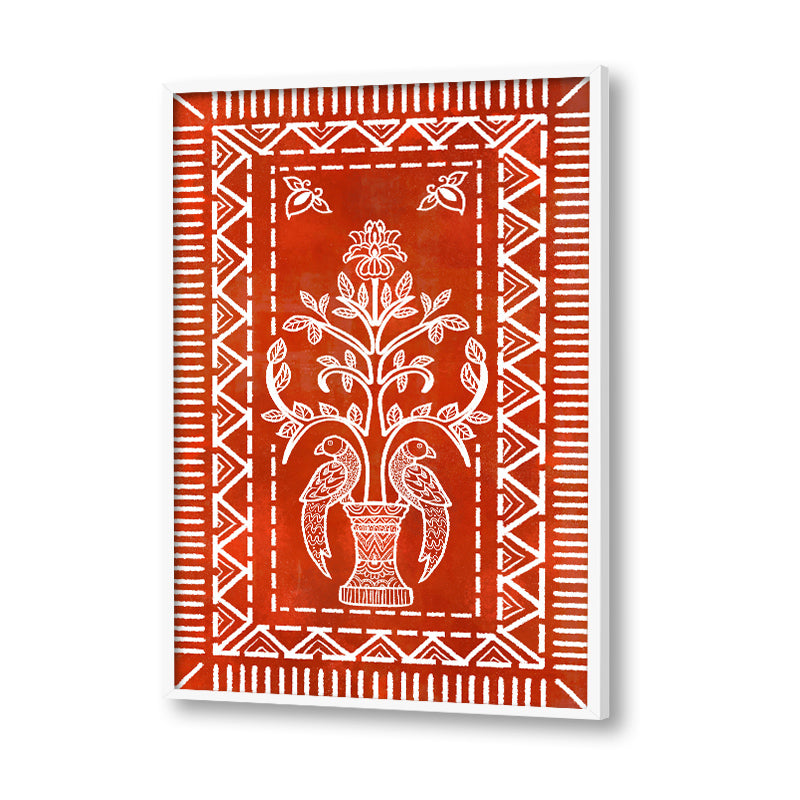 Indian Art Patterns Traditional Artwork Canvas Print for Wall