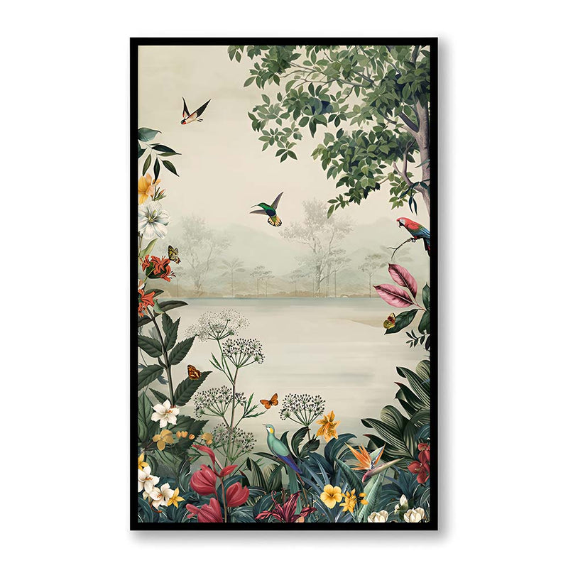 Tropical Haven Nature Artwork Canvas Wall Print