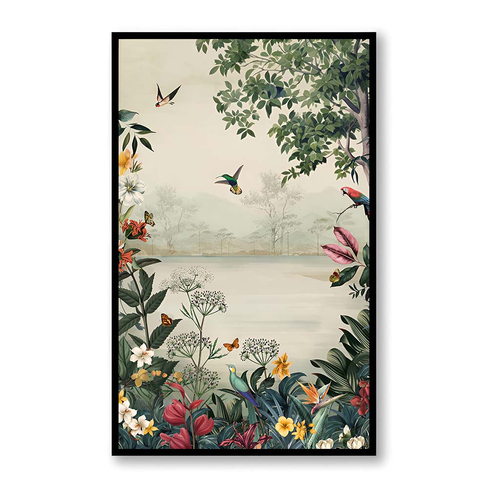 Tropical Haven Nature Artwork Canvas Wall Print