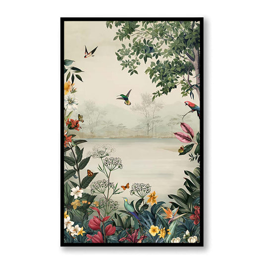 Tropical Haven Nature Artwork Canvas Wall Print