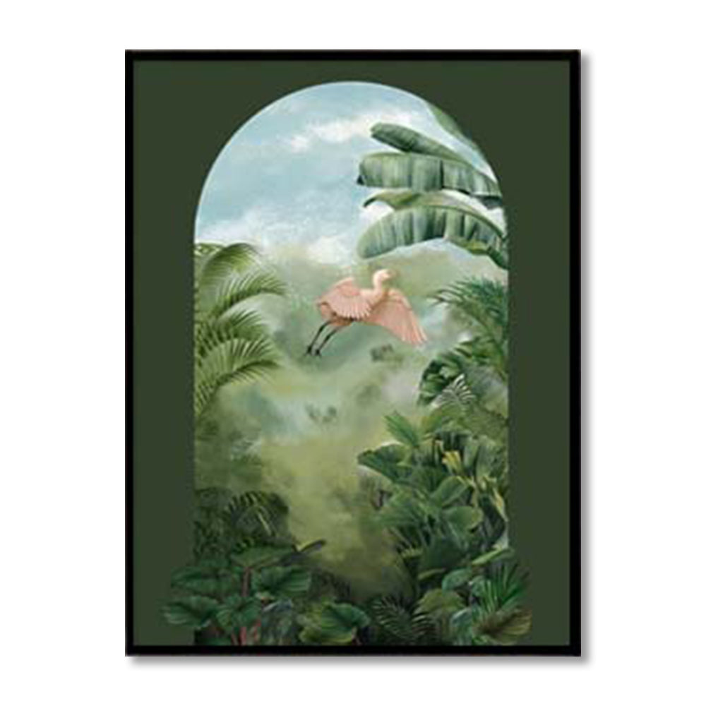Tropical Jungle 1 Nature Artwork Canvas Wall Print