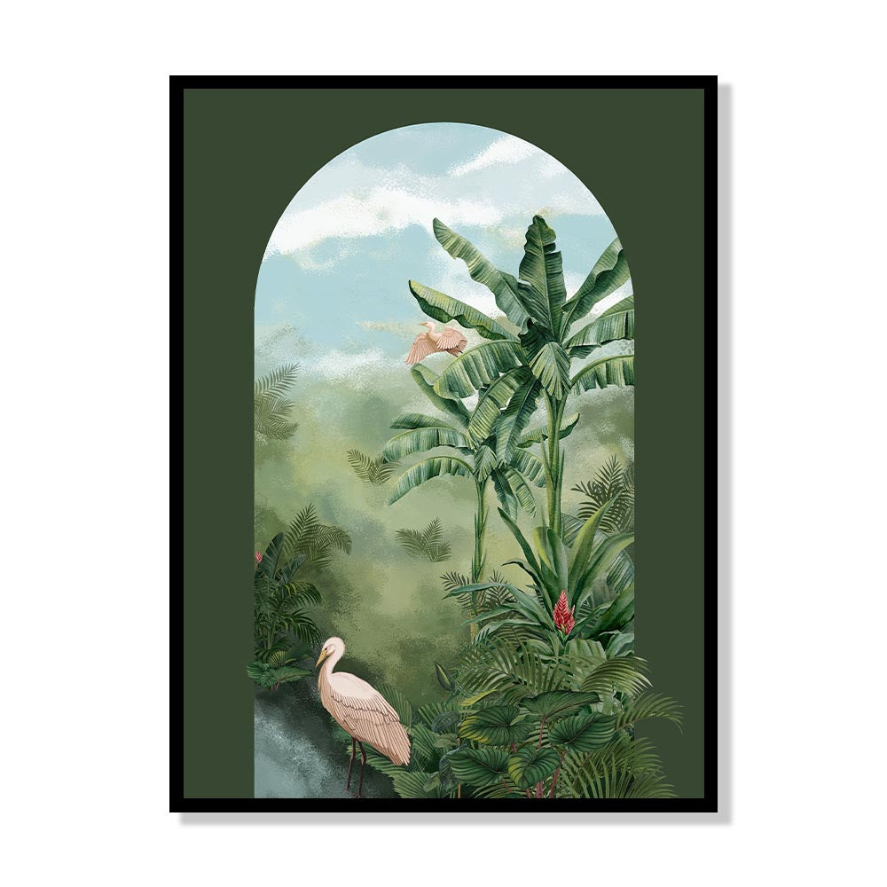 Tropical Jungle No. 2 – Nature Artwork Canvas Wall Print