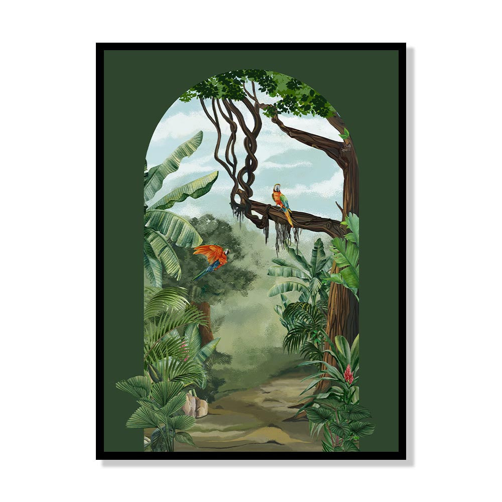 Tropical Jungle 4 Nature Art Canvas Wall Print