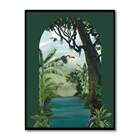 Tropical Jungle 6 Wall Artwork | Nature Canvas Painting for Wall | Wall Decor | Wall Painting