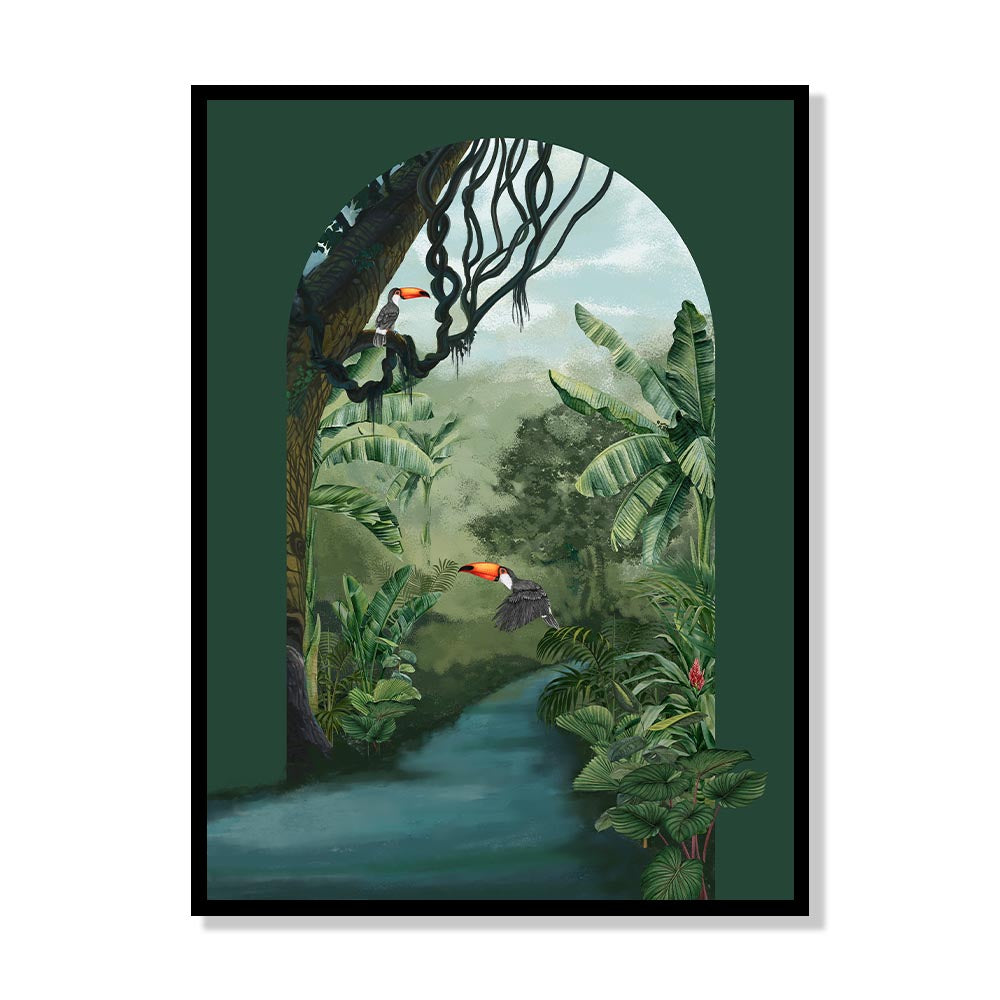 Tropical Jungle No. 7 – Nature Canvas Art Print for Wall