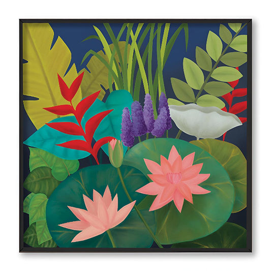 Tryst With Nature 1 (Square) Nature Artwork Canvas Wall Print