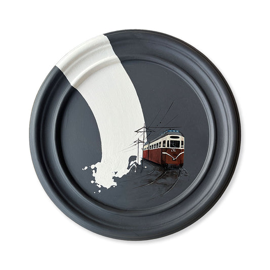 Urban Narratives - Midnight Ride (Acrylic Painting on Canvas)