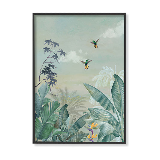 Utopian Jungle 2 Nature Artwork Canvas Wall Print
