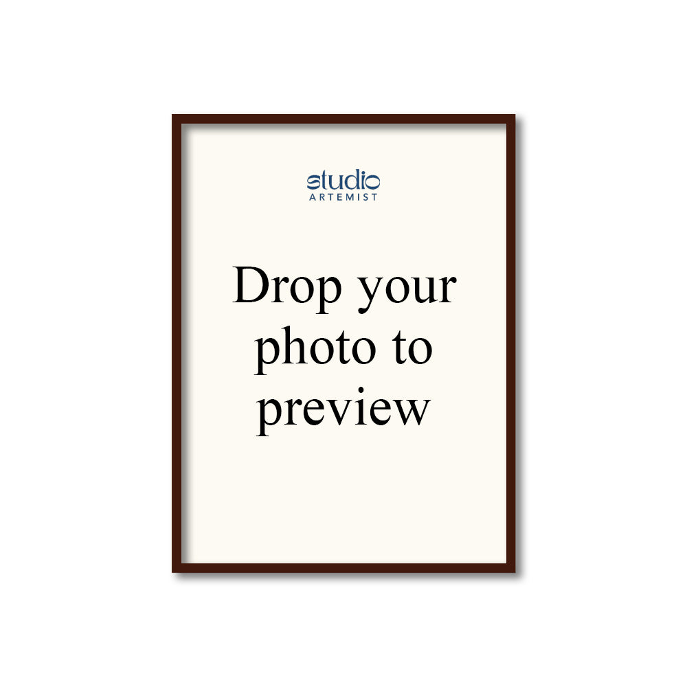 Brown Frame shown in a room