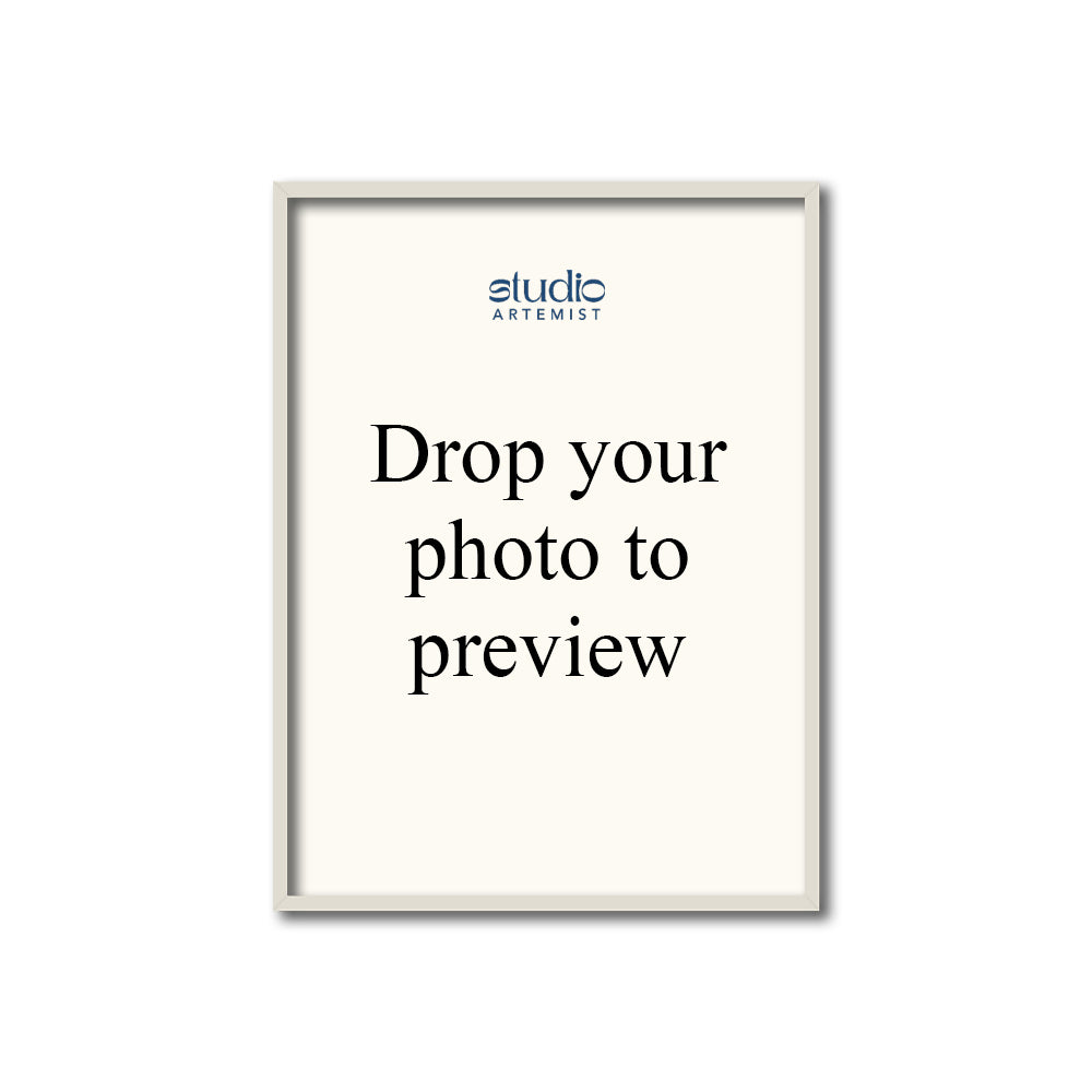 White Frame shown in a room