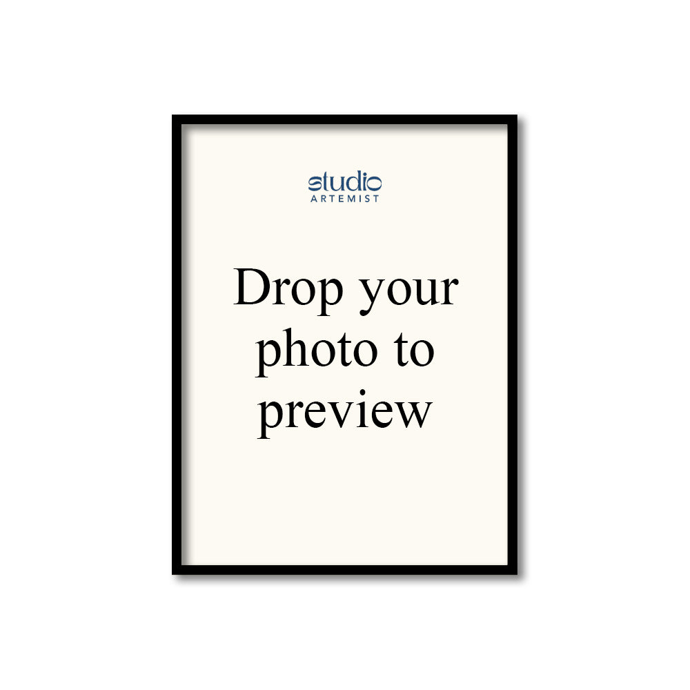 Black Frame shown in a room