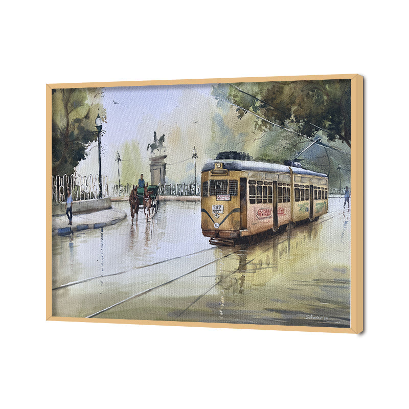 Monsoon Nostalgia 3 Vintage Artwork Canvas Print for Wall
