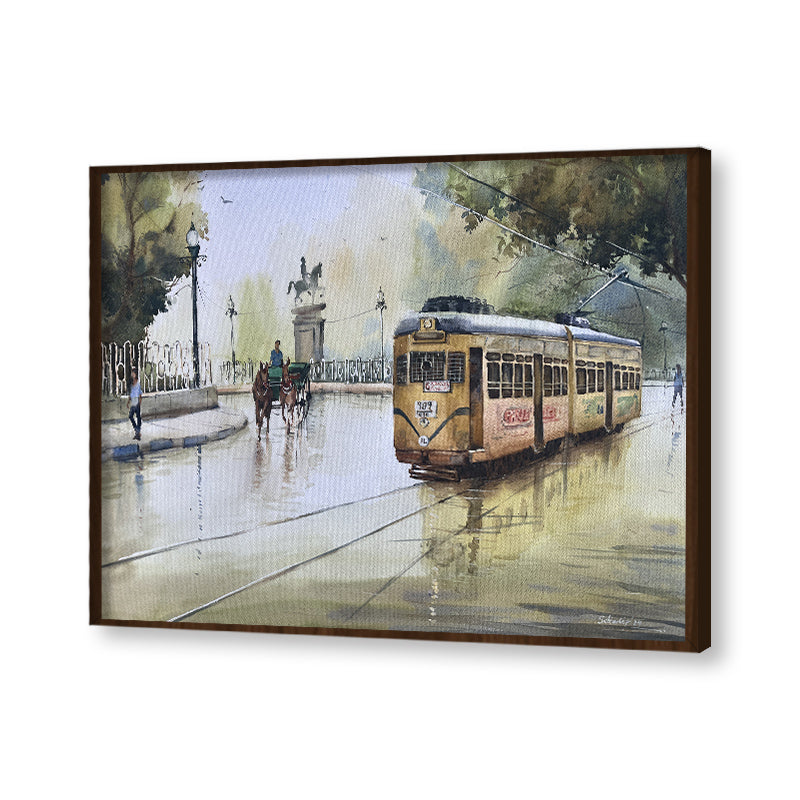 Monsoon Nostalgia 3 Vintage Artwork Canvas Print for Wall