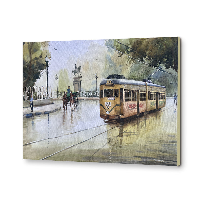 Monsoon Nostalgia 3 Vintage Artwork Canvas Print for Wall