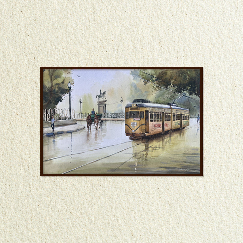 Monsoon Nostalgia 3 Vintage Artwork Canvas Print for Wall