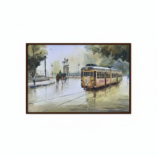 Monsoon Nostalgia 3 Black and White Wall Artwork | Vintage Canvas Painting for Wall | Wall Decor | Wall Painting for Living Room | Bedroom